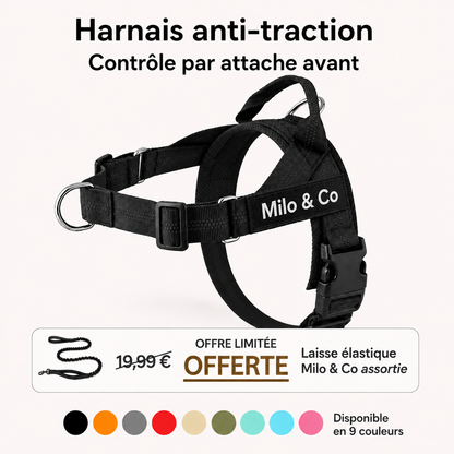 Harnais Anti-Traction À Clip Frontal - Milo & Co